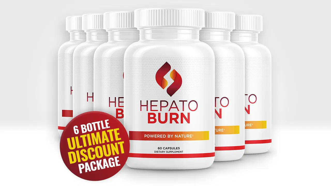 Hepato Burn six bottles plus banner